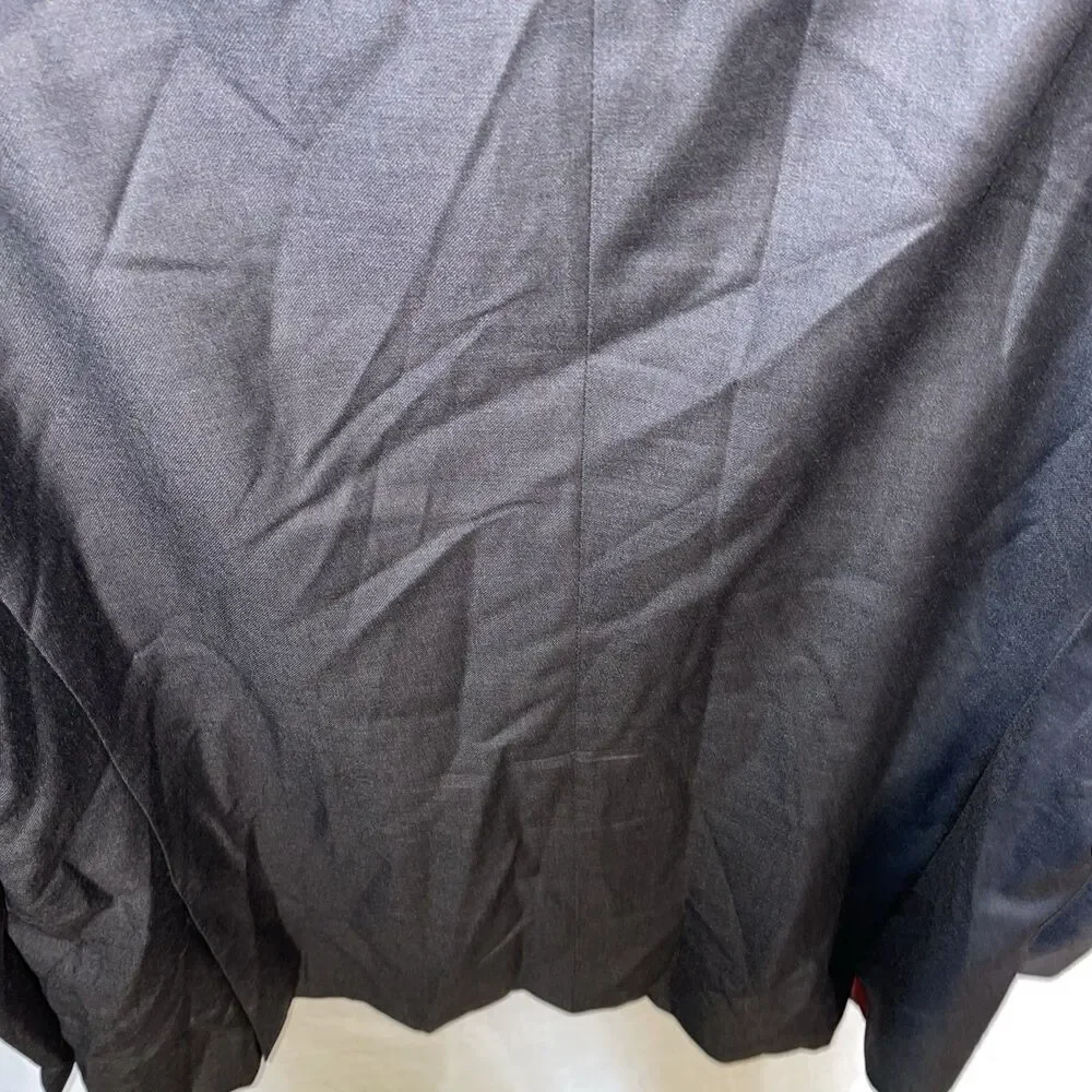 Ermenegildo Zegna Men’s Dress Blazer Size 49R Charcoal Gray Wool Business Formal